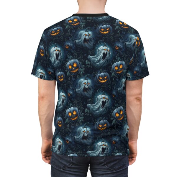 Unisex Tee Halloween Ghosts & Pumpkins Pattern 2 - Image 13