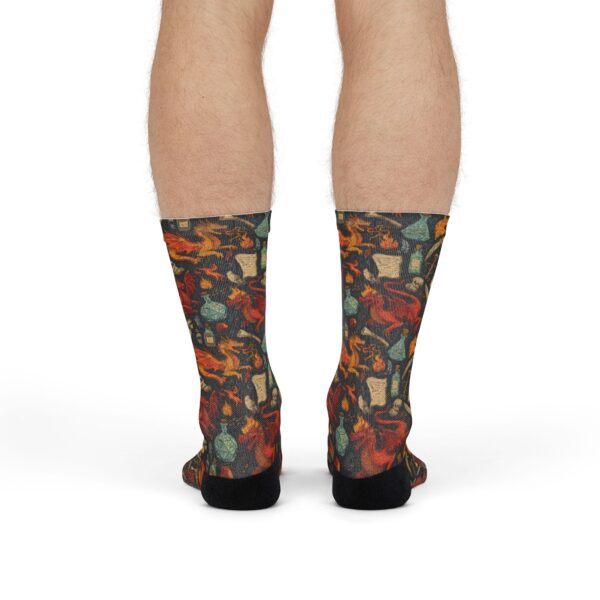 Sublimation Crew Socks - Epic Dragon Pattern D&D Inspired - Image 6