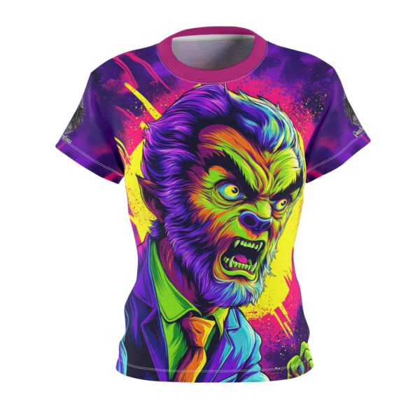 The Wolfman Pop 60's Art Style Tee Women's (AOP) - Image 5