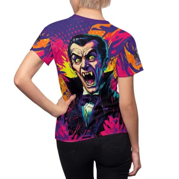 Dracula Pop 60's Art Style Woman's Tee (AOP) - Image 5