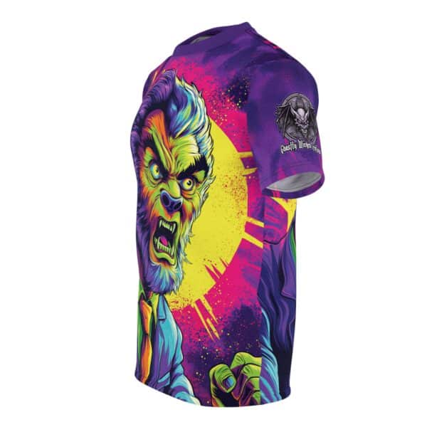 The Wolfman Pop 60's Art Style Tee Unisex (AOP) - Image 17