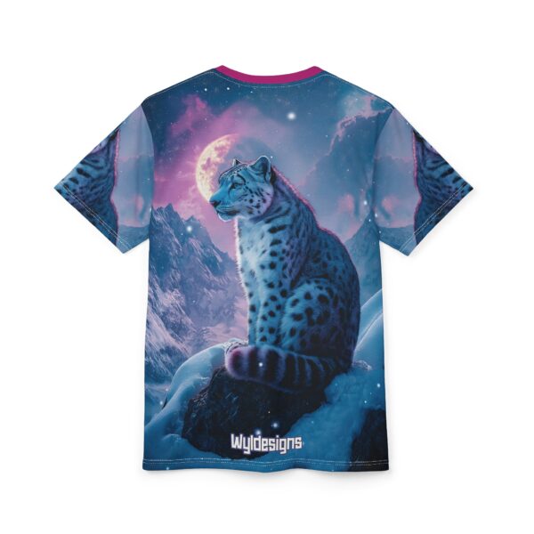 Snow Leopard Unisex Tee by Wyldesigns - Wildlife Graphic T-Shirt #WD-D017 (AOP) - Image 32