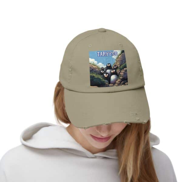 Tariffied Logo Distressed Cap - Tariff Fear Is Real - Image 32