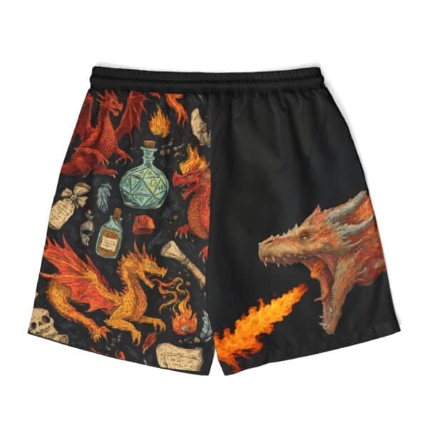 Epic Dragon Swim Shorts - Unisex Beachwear for Fantasy Fans - Image 2