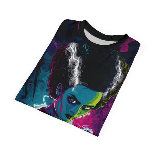Bride Of Frankenstein Pop 60's Art Style Tee Unisex (AOP) - Image 20