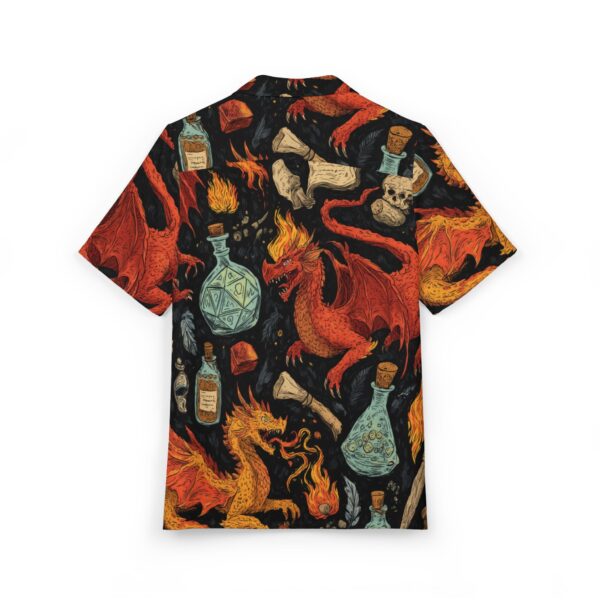 Men's Hawaiian Shirt - Epic Dragon Pattern Adventure, Perfect for Summer Escapes - Image 2