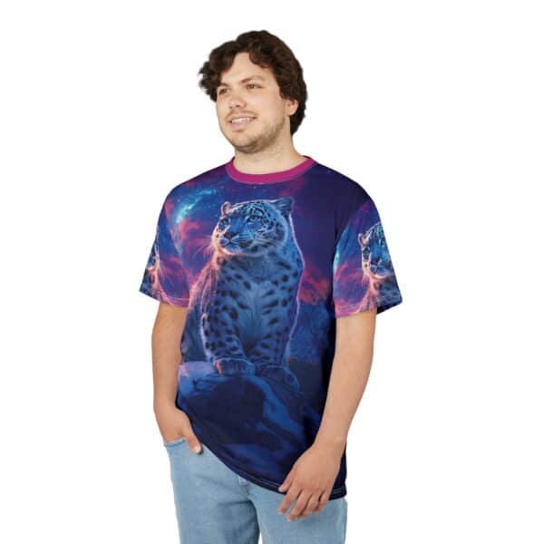 Snow Leopard Unisex Tee by Wyldesigns - Wildlife Graphic T-Shirt #WD-D016 (AOP) - Image 22