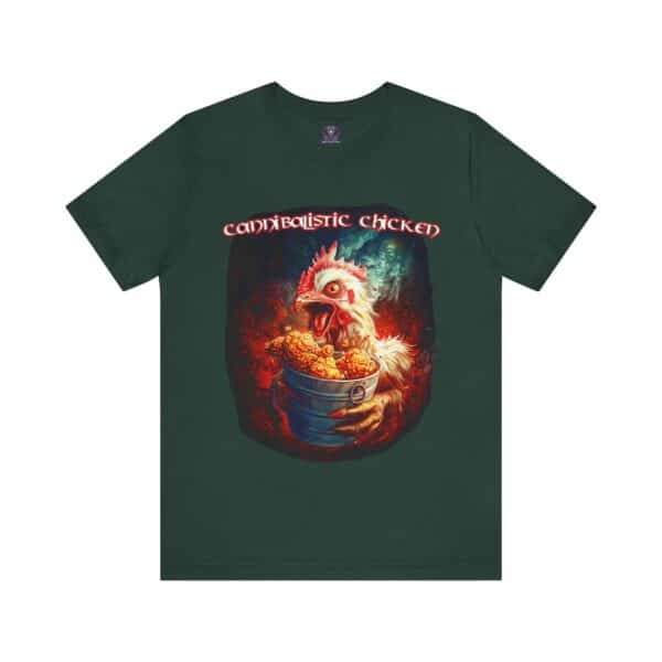 Cannibalistic Chicken Band Tee Alt Logo Font - Image 6