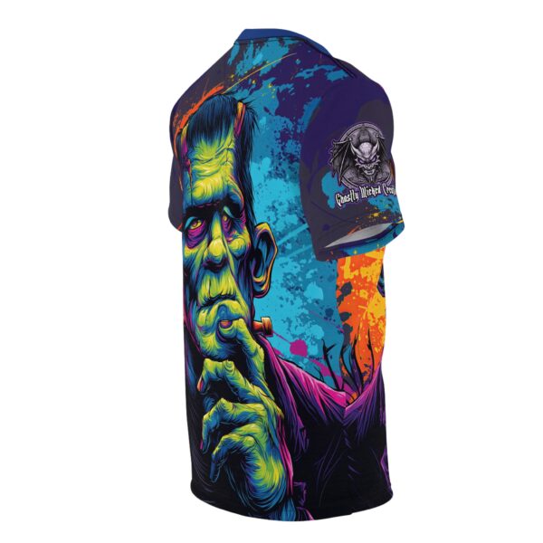Frankenstein Pop 60's Art Style Tee Unisex (AOP) - Image 15