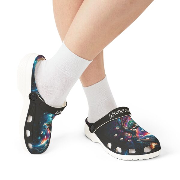 Cosmic Chameleon Design #WD-D004 By Wyldesigns - Clog Shoes - Image 18