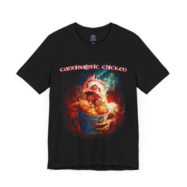 Cannibalistic Chicken Band Tee Alt Logo Font - Image 3