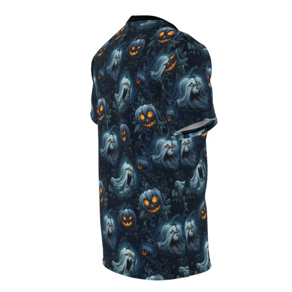 Unisex Tee Halloween Ghosts & Pumpkins Pattern 2 - Image 5