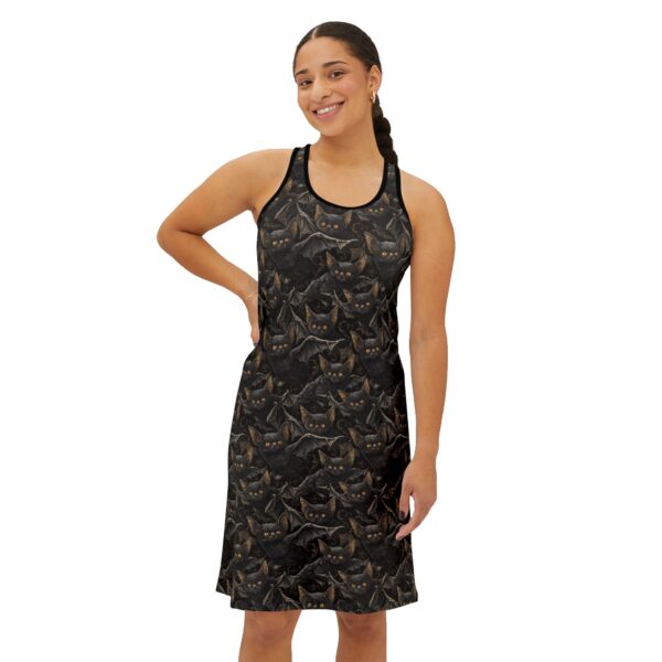 Baby Dragon & Mushrooms Pattern Women's Racerback Dress (AOP) - Image 3