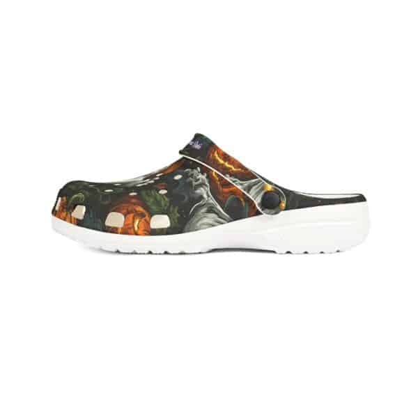 Halloween Ghosts & Pumpkins Pattern 1 Clog Style Shoes - Image 13