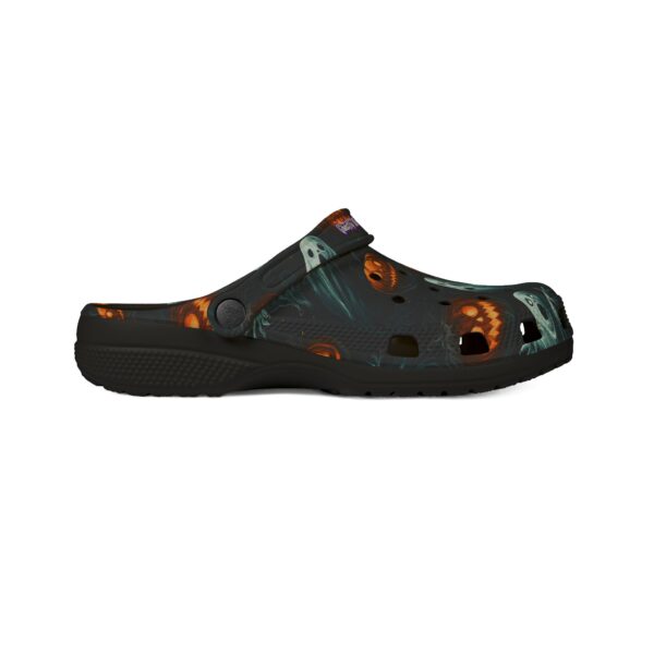 Halloween Ghosts & Pumpkins Pattern 3 Clog Style Shoes - Image 7