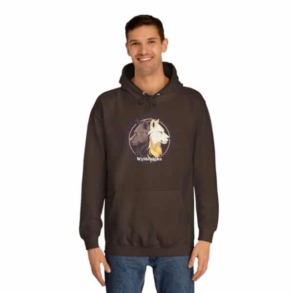 Undead Lion WD-D015 By Wyldesigns Unisex College Hoodie - Image 11