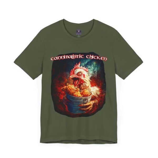 Cannibalistic Chicken Band Tee Alt Logo Font - Image 51