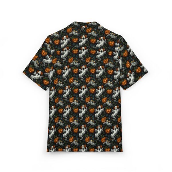 Hawaiian Shirt Ghosts & Pumpkins Pattern 1B - Image 2