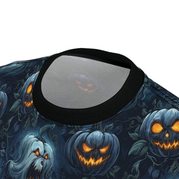 Unisex Tee Halloween Ghosts & Pumpkins Pattern 2 - Image 19