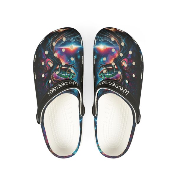Cosmic Chameleon Design #WD-D004 By Wyldesigns - Clog Shoes - Image 10