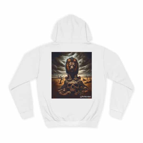 Undead Lion WD-D015 By Wyldesigns Unisex College Hoodie - Image 6