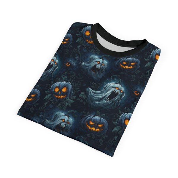 Unisex Tee Halloween Ghosts & Pumpkins Pattern 2 - Image 20