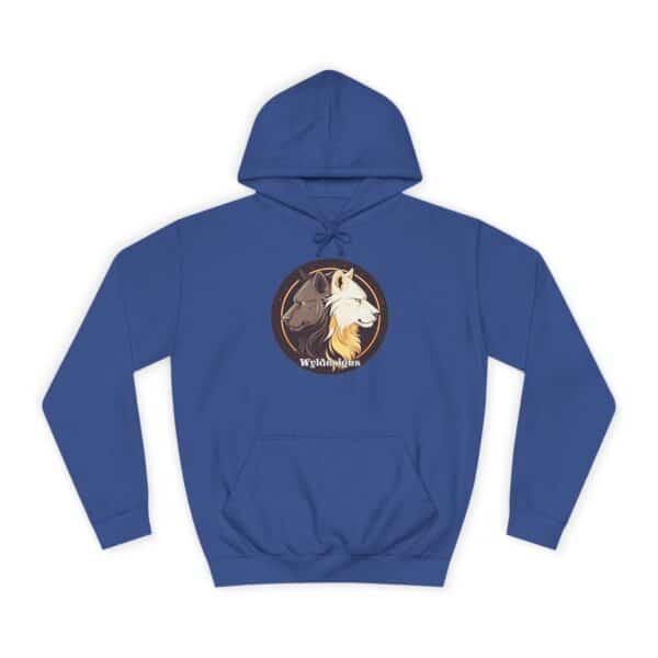 Wolf Howling WD-D001 By Wyldesigns Unisex College Hoodie - Image 13
