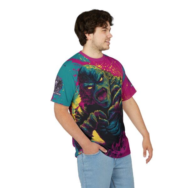 The Creature From The Deep Pop 60's Art Style Tee Unisex (AOP) - Image 16