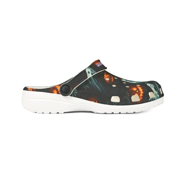 Halloween Ghosts & Pumpkins Pattern 3 Clog Style Shoes - Image 15