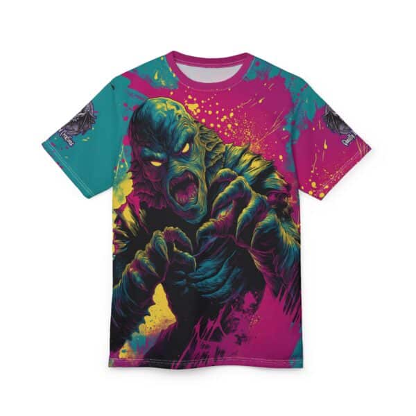 The Creature From The Deep Pop 60's Art Style Tee Unisex (AOP) - Image 29