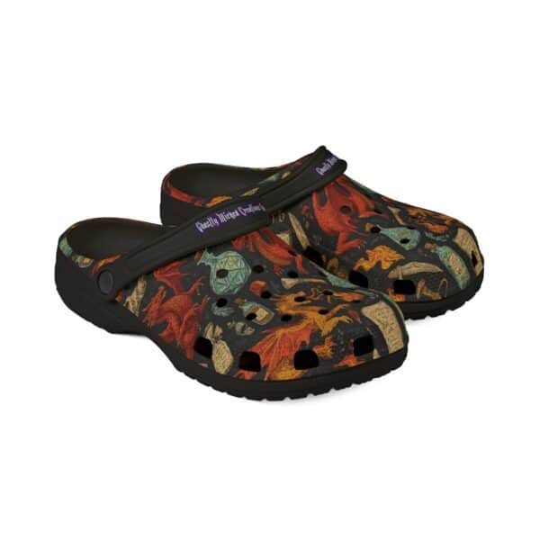Epic Fantasy Dragon Pattern Clogs - Image 3