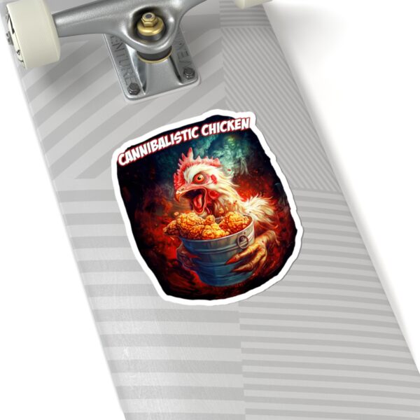 Cannibalistic Chicken Vinyl (Indoor) Sticker - Image 5