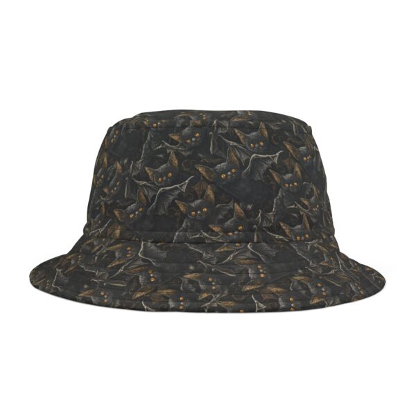 Spooky Cat Bucket Hat - Halloween Fashion Accessory - Image 2
