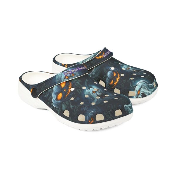Halloween Ghosts & Pumpkins Pattern 2 Clog Style Shoes - Image 11