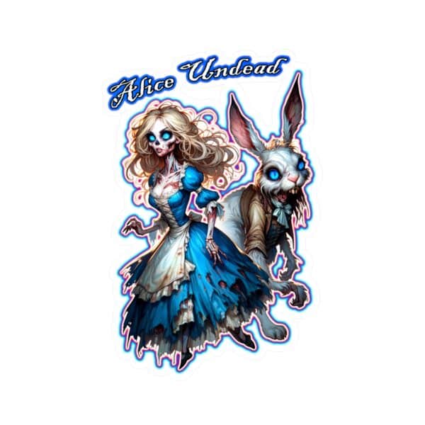 Ghastly Wicked Tales Alice Undead & White Rabbit Decal Sticker - Image 19