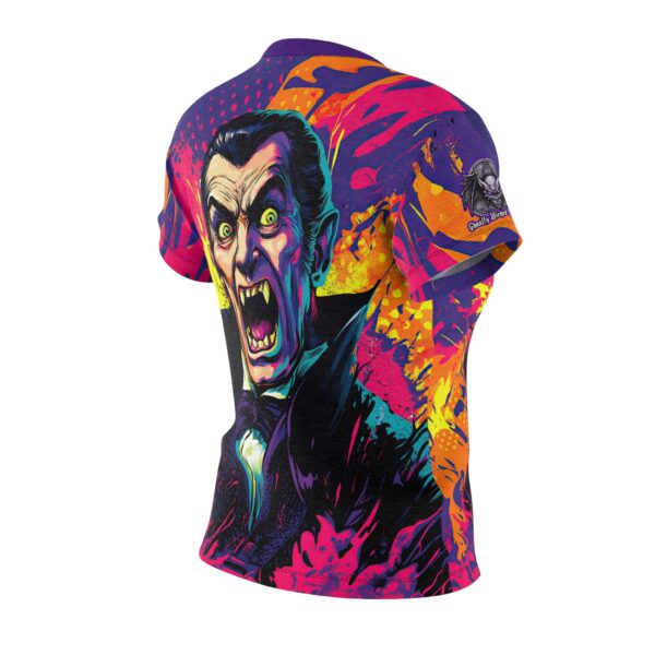 Dracula Pop 60's Art Style Woman's Tee (AOP) - Image 4