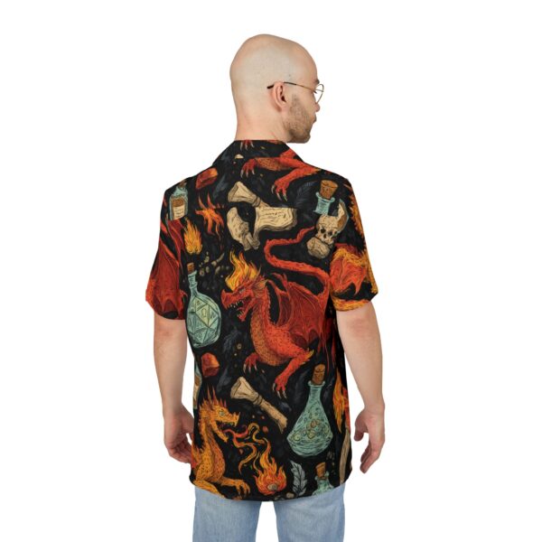 Men's Hawaiian Shirt - Epic Dragon Pattern Adventure, Perfect for Summer Escapes - Image 4