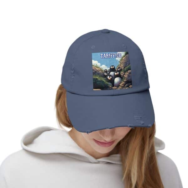 Tariffied Logo Distressed Cap - Tariff Fear Is Real - Image 4