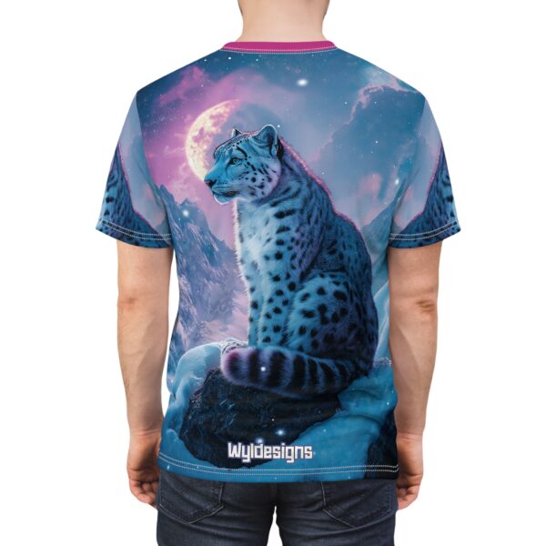 Snow Leopard Unisex Tee by Wyldesigns - Wildlife Graphic T-Shirt #WD-D017 (AOP) - Image 26