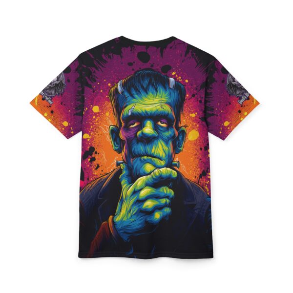 Frankenstein II Pop 60's Art Style Tee Unisex (AOP) - Image 8