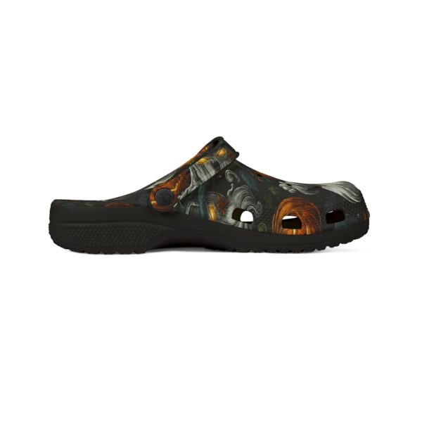 Halloween Ghosts & Pumpkins Pattern 1 Clog Style Shoes - Image 4