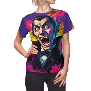 Dracula Pop 60's Art Style Woman's Tee (AOP)