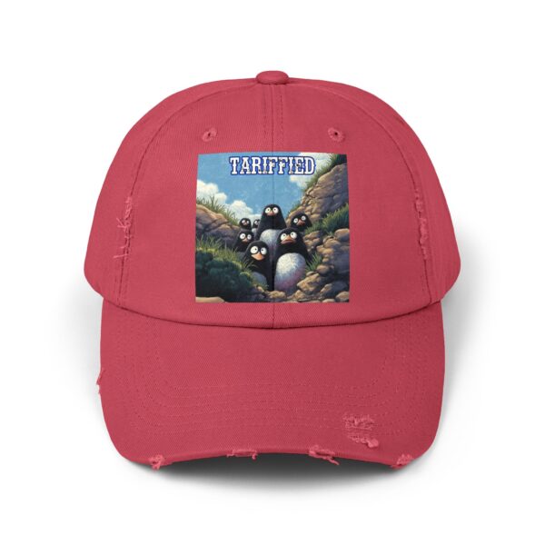 Tariffied Logo Distressed Cap - Tariff Fear Is Real - Image 50
