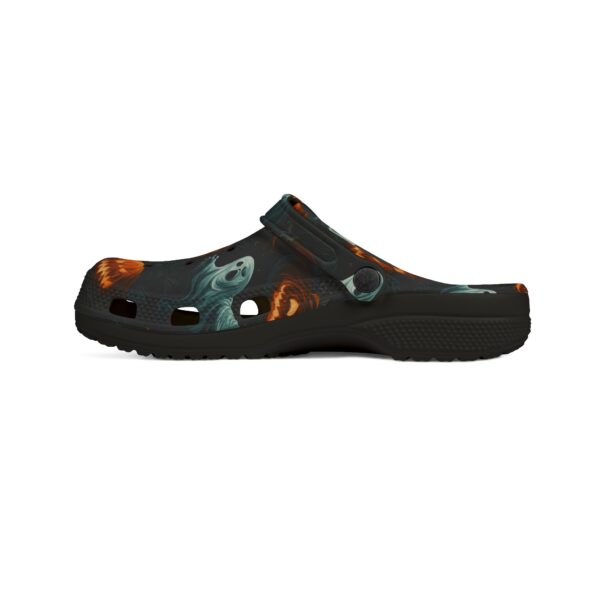 Halloween Ghosts & Pumpkins Pattern 3 Clog Style Shoes - Image 6