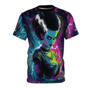 Bride Of Frankenstein Pop 60's Art Style Tee Unisex (AOP)