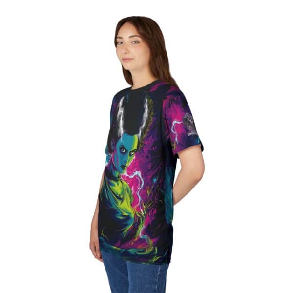 Bride Of Frankenstein Pop 60's Art Style Tee Unisex (AOP) - Image 18