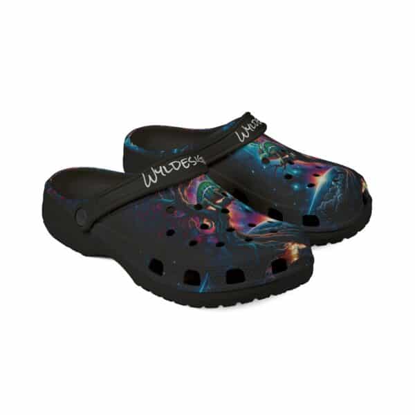 Cosmic Chameleon Design #WD-D004 By Wyldesigns - Clog Shoes - Image 3