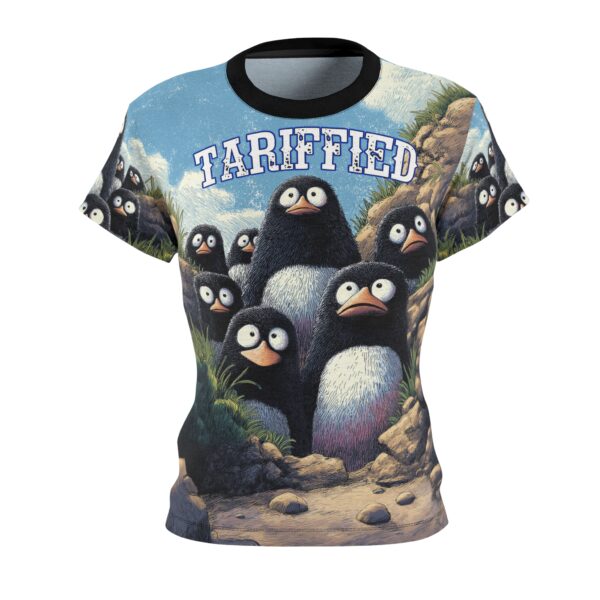 Tariffied Women's Tee – Tariff Fear Is Real (AOP) - Image 5