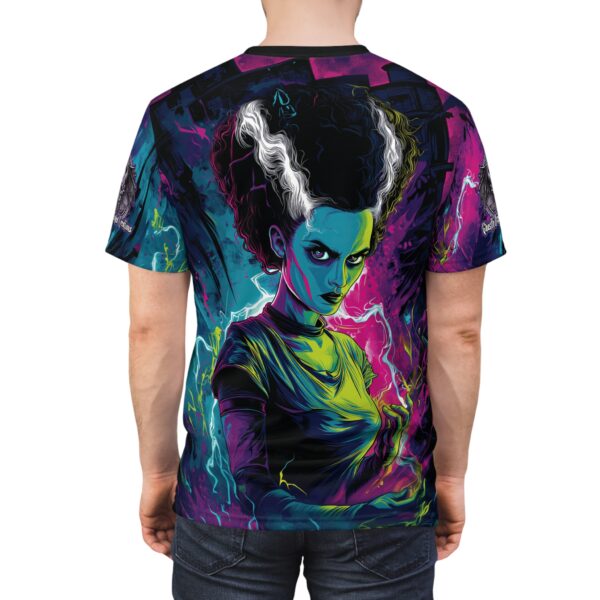 Bride Of Frankenstein Pop 60's Art Style Tee Unisex (AOP) - Image 12
