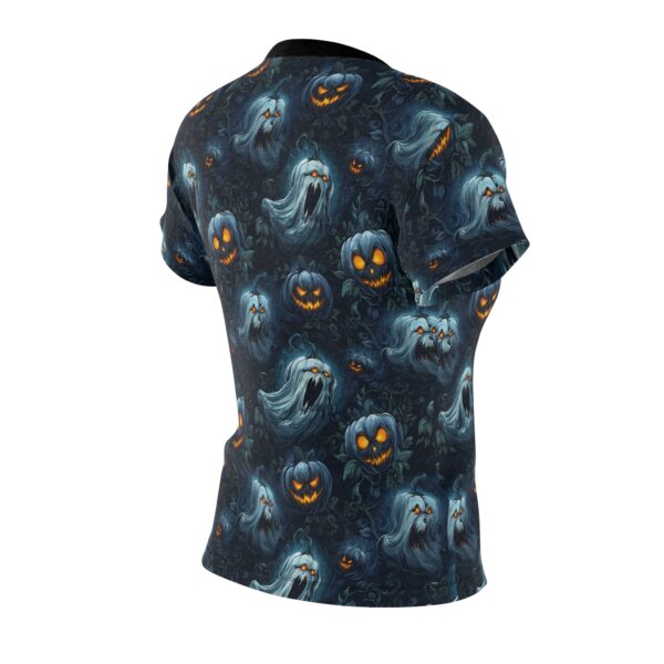 Women's Tee Halloween Ghosts & Pumpkins Pattern 2 - Image 4